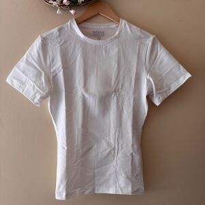 SPANX Men's Cotton Compression White Crew Neck Under Shirt M NEW